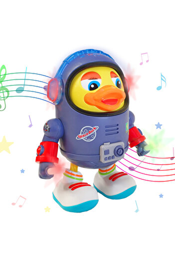 RCO Interactive musical toy, with multi-colored lights, Cosmonaut Duckling, 19x15 cm, 3+ years, WP4027