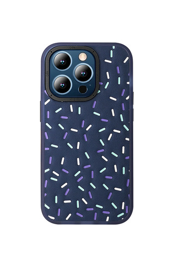 Fuchsia iPhone 15 Pro Max Case Hbc-222 Bern Cover - Navy Blue