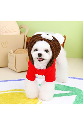 OEM Bluza pufoasa cu gluga, pentru animale de companie mici si mijlocii, DOG-25