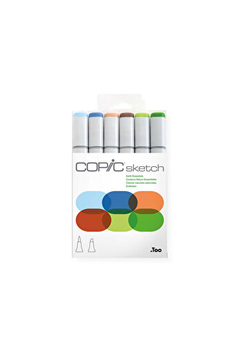 Copic Sketch Set 6 Markers Earth Essentials