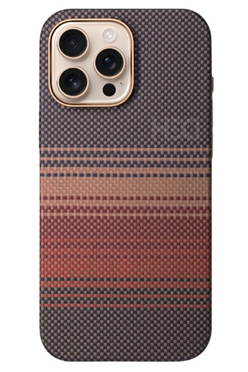 Fuchsia Apple iPhone 16 Pro Max Hbc-377 Kevlar Slim Magsafe Cover - Sunset