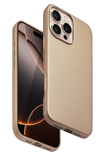Fuchsia Apple iPhone 16 Pro Hbc-242 Dividing Magsafe Cover - Desert Titanium