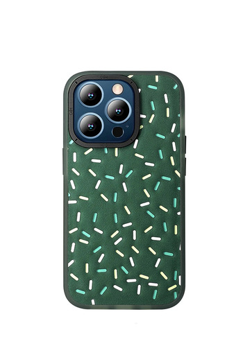 Fuchsia iPhone 15 Pro Case Hbc-222 Bern Cover - Dark Green