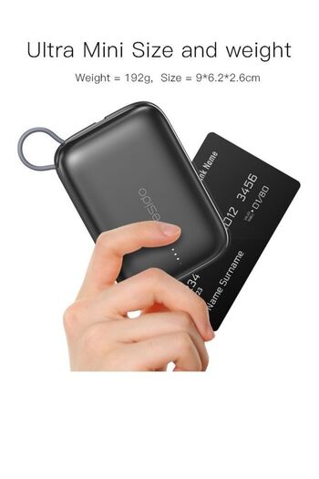 Yesido YP18 Supper Mini Powerbank 10000mAh Black