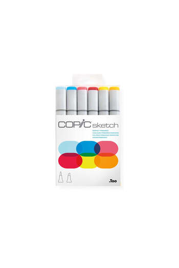 Copic Sketch Set 6 Markers Perfect Primaries