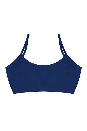 Öts Girl's Bustier 3-Piece Without Pads with String Straps (96% Cotton - 4% Elastane)