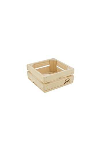 PLAYER COM Small wooden crate 17 x 17 x 8 cm "Neghinita"
