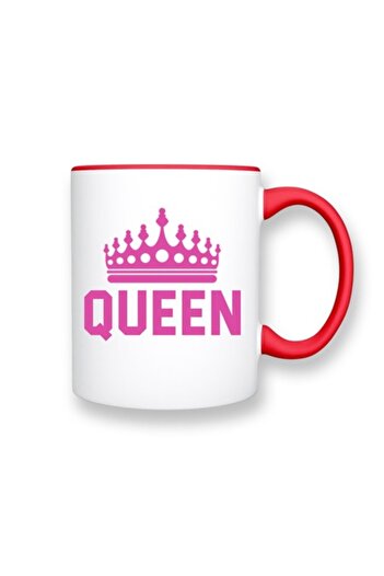 OEM Personalized Mug, Pink, White with Red Interior, 330ml