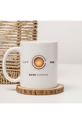 kubdekor Good Morning Written Printed Mug