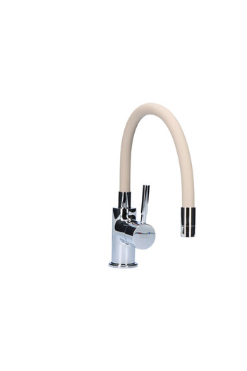 Other Zumba Beige Kitchen Tap with Chrome Flex Spout