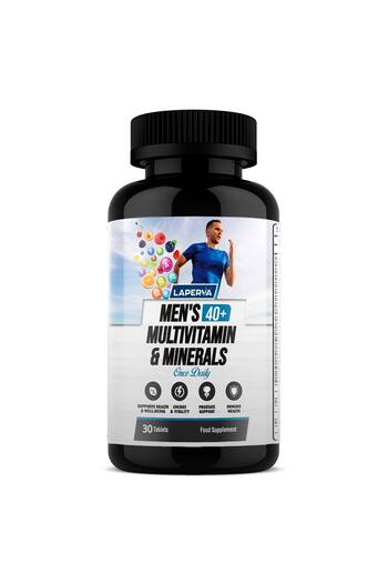 Laperva Men's 40+ Multivitamin & Minerals, 30 Tablets, Supports Health & Well-being
