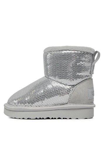 UGG Classic Mini Mirror Ball Çocuk Botu – Gümüş