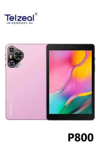 TELZEAL P800 8-Inch Android 12 Tablet | 6GB RAM + 256GB Storage | Dual SIM 4G LTE + 5G WiFi | 5000mA