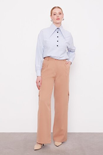 Levidor Camel Pocket Detailed Trousers