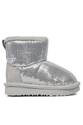 UGG Classic Mini Mirror Ball Children's Boots – Silver