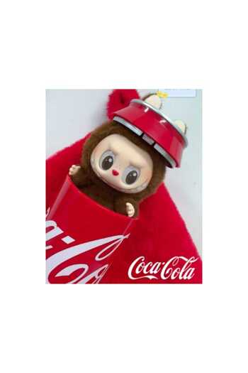Pop Mart Figurine LaBubu Coca Cola, brown-red, 14cm, limited edition