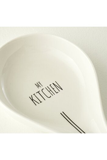 Bella Maison My Kitchen Πορσελάνινο Μπολ Κουταλιοθήκη Λευκό (24,4x11,2x2,4 cm)