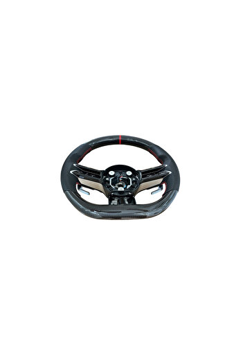 Lumi LUXURY Leather and carbon sports steering wheel compatible with Mercedes models 2011-2021 - not OEM