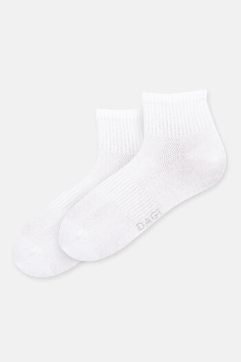 Eros White Men's 2-Piece Sports Socks