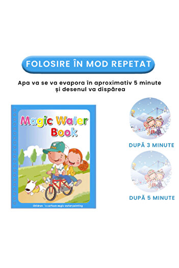 Pitikot Magic Book Pitikot® Water Coloring Book, Bicycle, Hot Air Balloon,