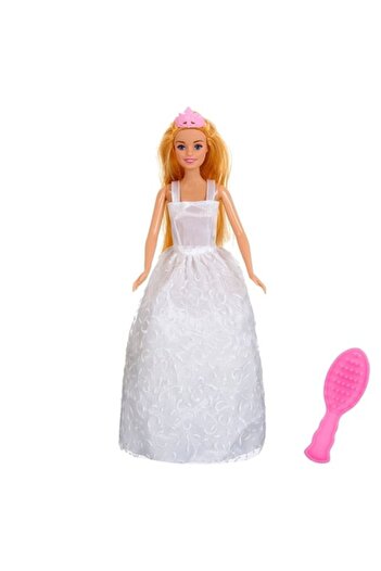 ANTBRO ® Bride Doll with Blonde Hair and White Lace Dress, 31 cm