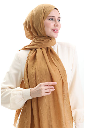 sefamerve Bamboo Shawl 70281-27 Dark Mustard