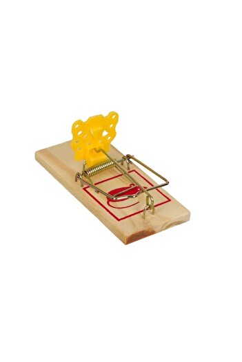 NO BRAND Mouse trap, yellow cheese, 10x4.5cm, 2 pcs