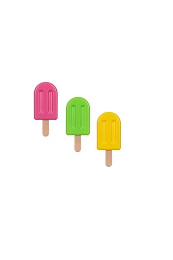 NO BRAND Set 3 Ice Mold Forms, Popsicle, 80 ml