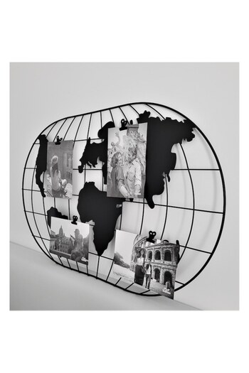 Jumbo Metallic Photo Frame World Map 60x40 cm