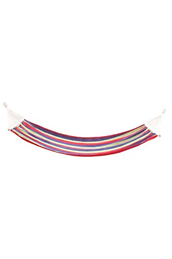 OEM Hammock with wooden bars, multicolor, 80 x 200 cm, max 110 kg