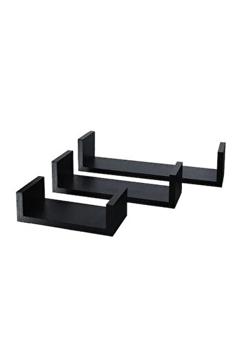 OEM Set 3 MDF Shelves, Black Ebony Finish, MTRD