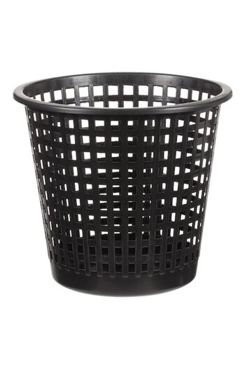 ANTBRO Office Trash Can Antbro® Black Plastic Ø30x27.5cm - 11.8L