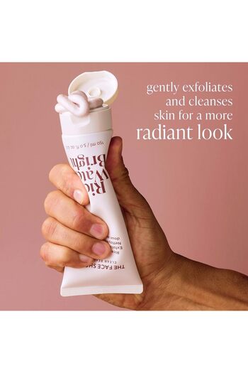 The Face Shop Gentle Exfoliating Cleanser with Rice Bran - Brightens, Hydrates & Moisturizes - Vegan