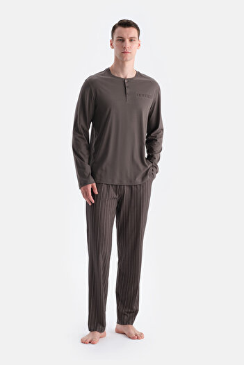 Eros Smoked Patch Pocket Detailed T-Shirt Pants Set