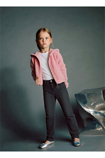 BUUFUU Girl's Jacket Welsoft Hooded 8-14 Years Old