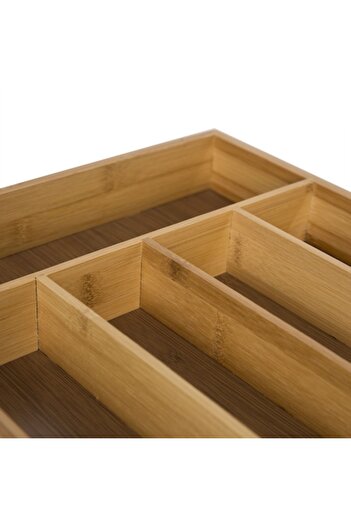 STA Cutlery Holder Organizer Sta, Bamboo Water Resistant, 36 x 27 x 5 cm