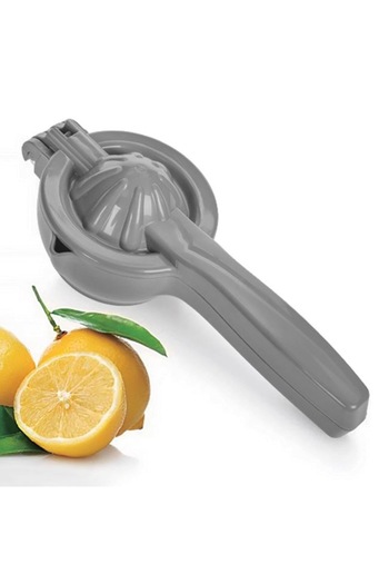 ANTBRO Citrus juicer made of plastic Antbro®, with special edge for freshly squeezed juice, gray, 20.5cm