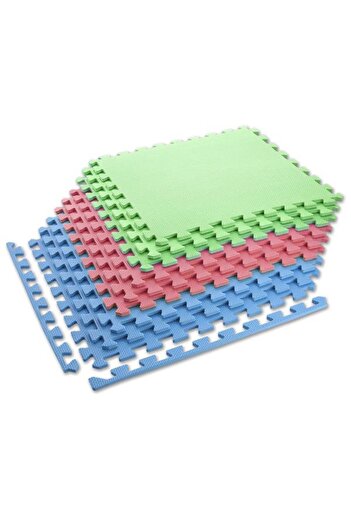 Other MP10 MAT PUZZLE MULTIPACK GREEN-BLUE-RED 9 PIECES 10MM ONE FITNESS