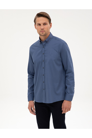 Pierre Cardin İndigo Regular Fit Uzun Kollu Gömlek 50316736-VR028