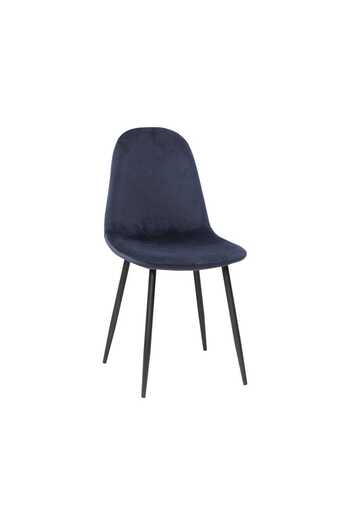 ARTA DOOR Set of 6 Rya Chairs - HORECA CHAIR - Metal Leg, Modern, Kitchen, Living Room, Bedrooms, Hallways, Textile