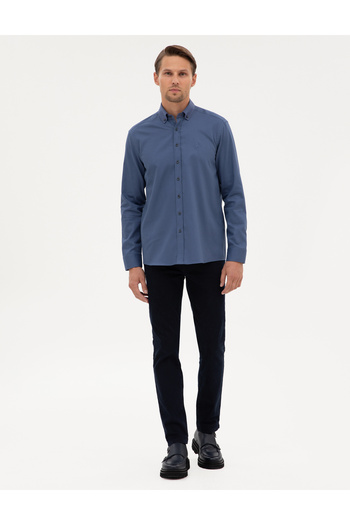 Pierre Cardin İndigo Regular Fit Uzun Kollu Gömlek 50316736-VR028