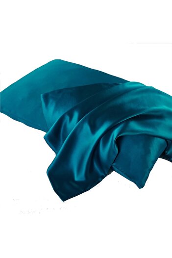 Rotixfy Silk Imitation Pillowcase, Blue Paris, 51x76 cm, Luxurious, Durable, Anti-Static, Anti-Pilling, Air