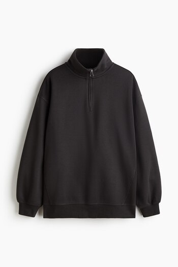 H&M Yarım Fermuarlı Sweatshirt