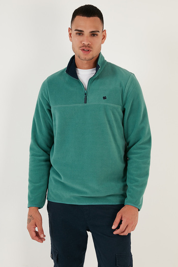 Buratti Slim Fit Anti-Pilling Non-Pilling Bato Collar Raised 2-Pack Fleece Men's Polar 5906