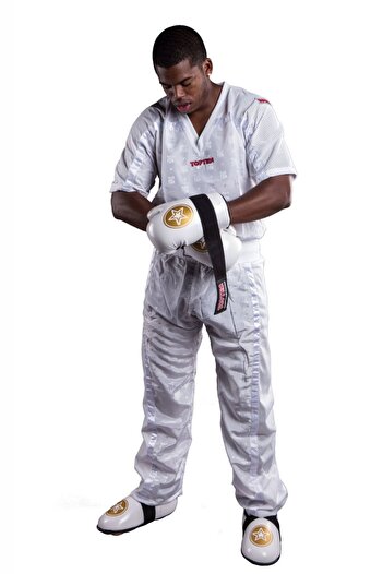 Top Ten Kickboxing pants "Mesh", Top Ten, White, 150 cm