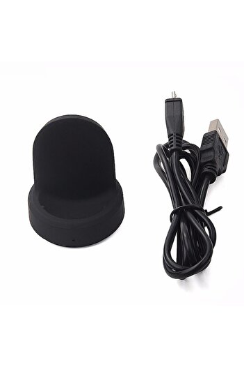 Bibilel Wireless Charger for Samsung S3 Smart Watch Dock Cradle, Bibilel, Black
