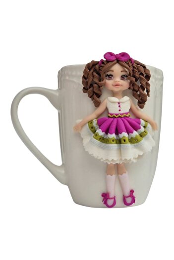 OEM Ceramic Mug from Zeny Dolls Gifts Collection – Hand-decorated with Girl in Dress