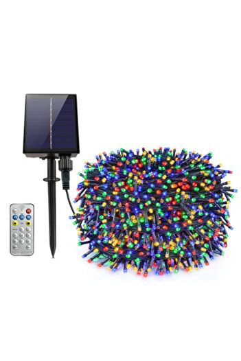 OEM Solar Christmas String Lights, 500 LEDs, 50 Meters, Remote, 1200mAh, Multicolor