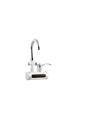 Freddo Electric Faucet for Shower, Rapid Water Heating, Display, Power 3kW, Pressure 0.4 - 5 Bar, White