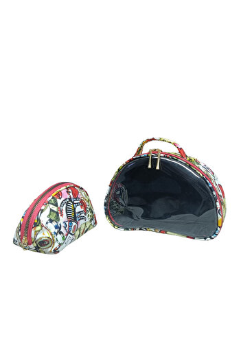 Maykis Transparent Moon and Small Half Moon Travel and Makeup Bag